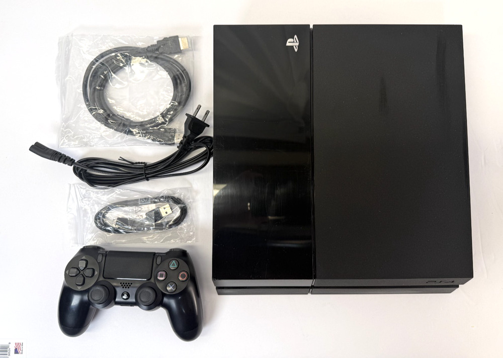 PlayStation 4 - Model CUH-1001A - 500GB + Controller & Cables - Grade B